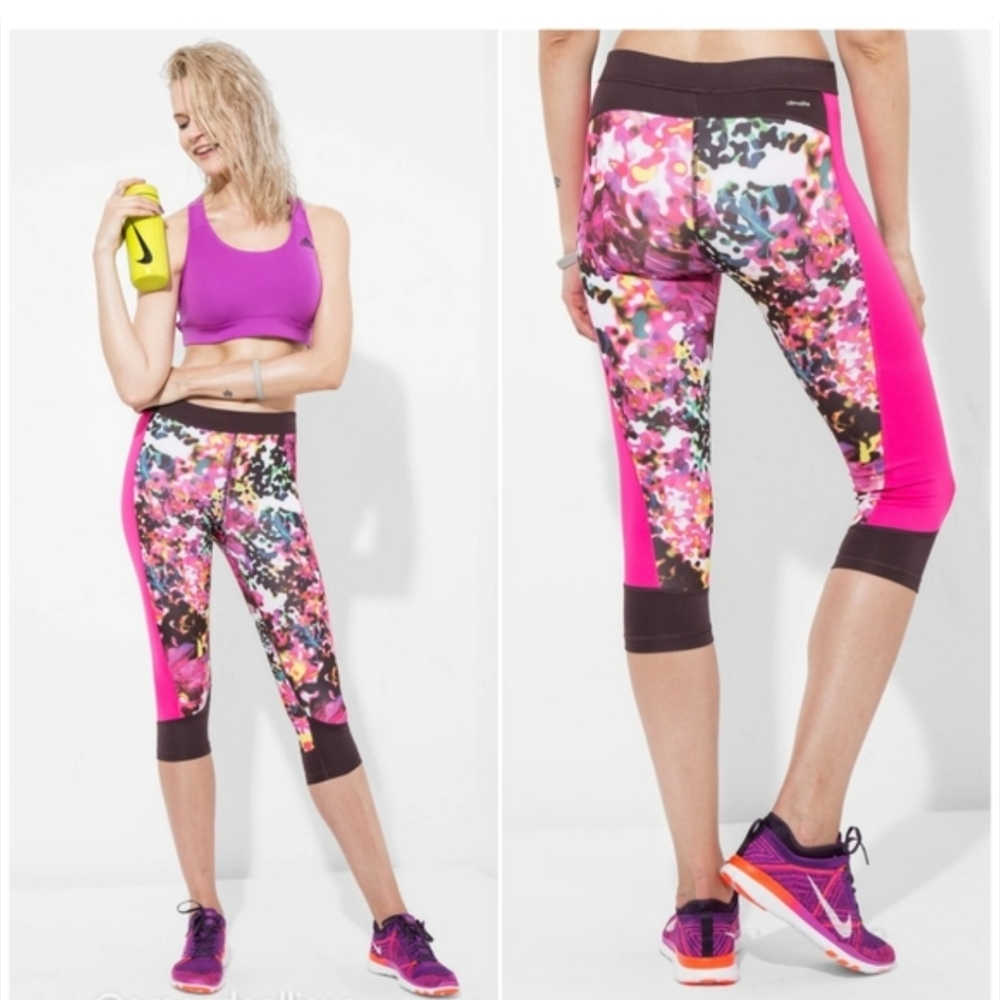 Adidas Techfit Floral Crops Size Small